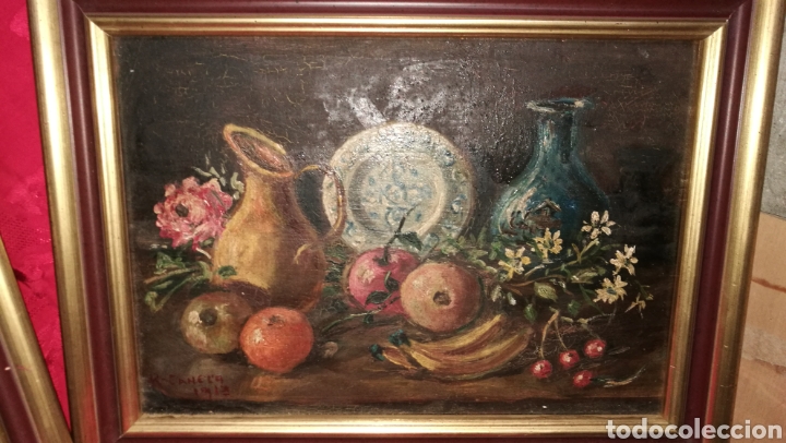 Arte: ANTIGUAS PINTURAS AL OLEO SOBRE TABLA - Foto 3
