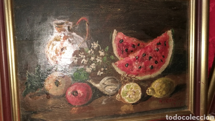 Arte: ANTIGUAS PINTURAS AL OLEO SOBRE TABLA - Foto 6
