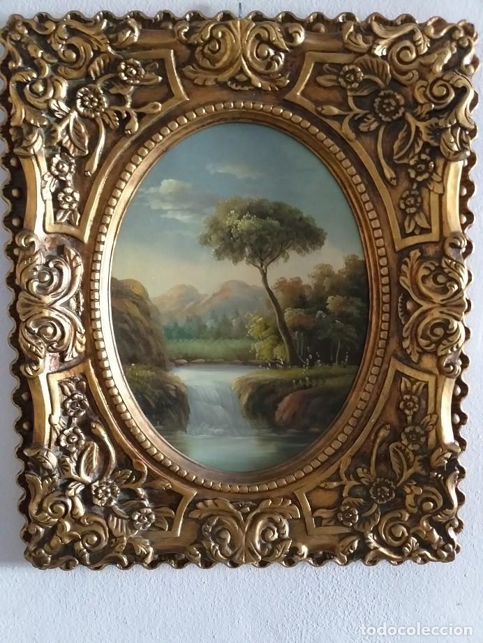 Arte: Paisaje con rio oleo - Foto 2