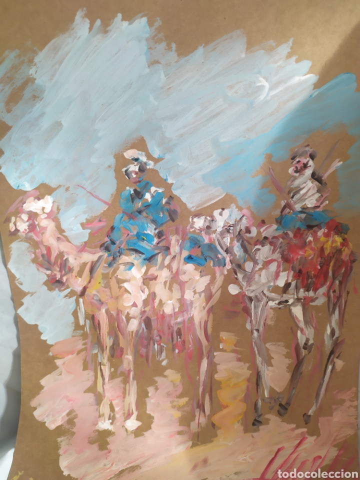 Arte: Entre camellos (original) - Foto 1