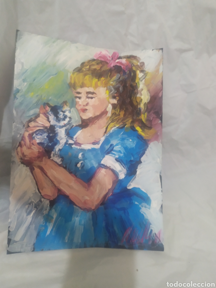 Arte: Junto a mi gato (original) - Foto 9