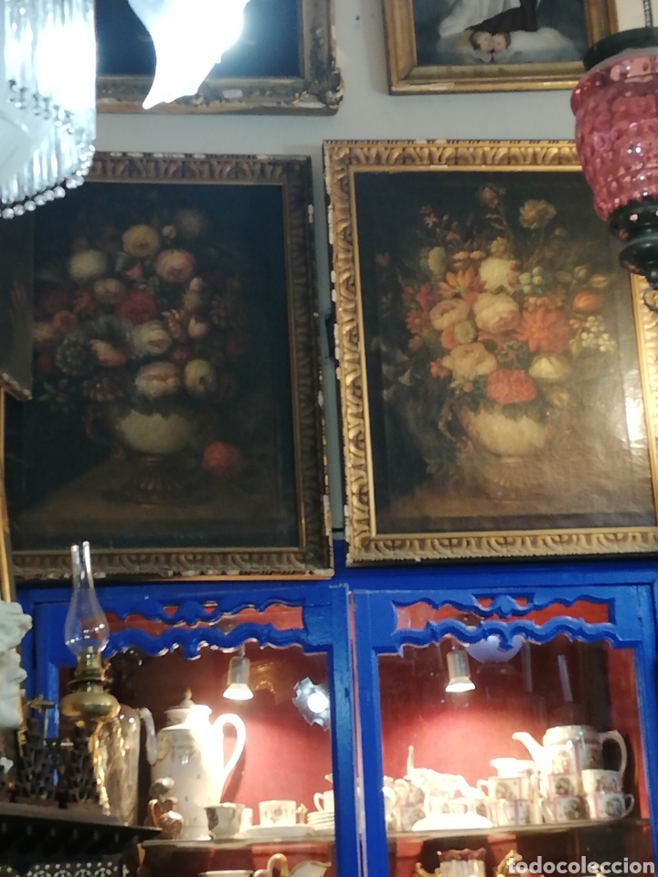Arte: Pareja bodegones con flores - Foto 1