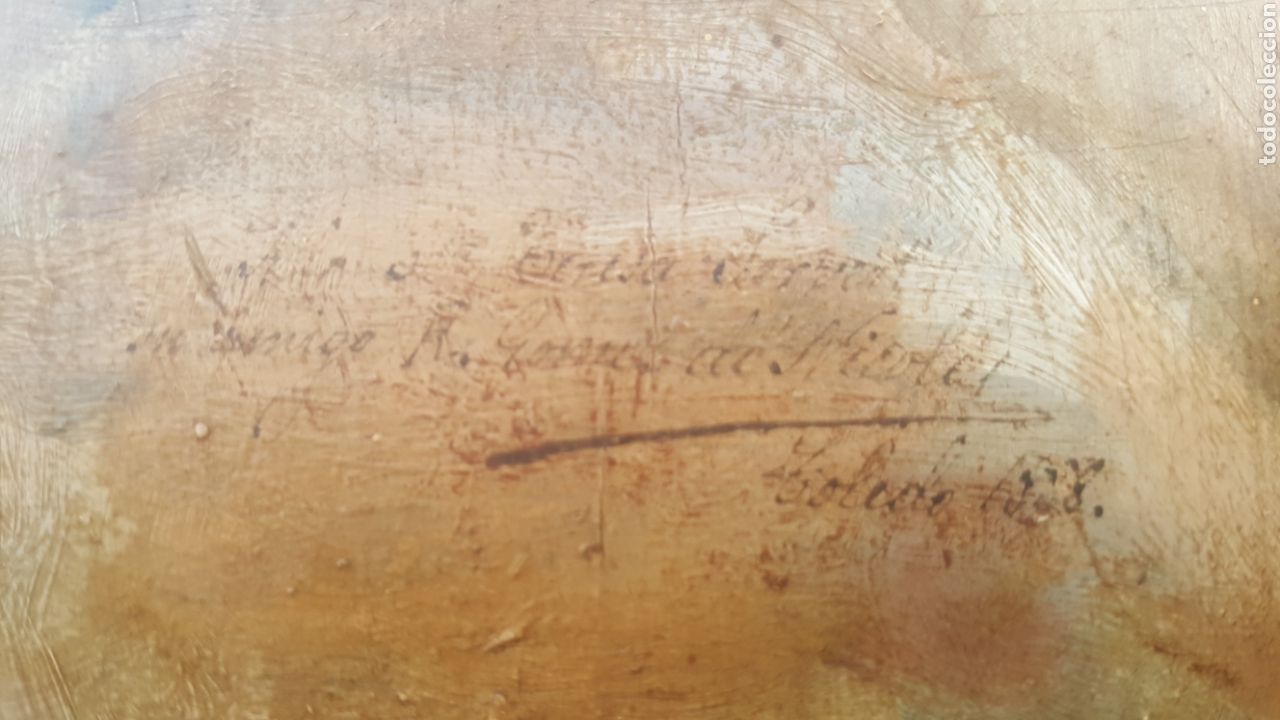 Arte: oleo sobre tabla Toledo cobertizos - Foto 4