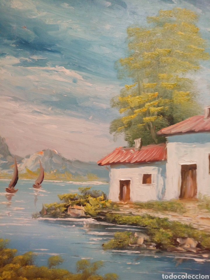 Arte: Cuadro al &oacute;leo sobre tablex sin firmar - Foto 2