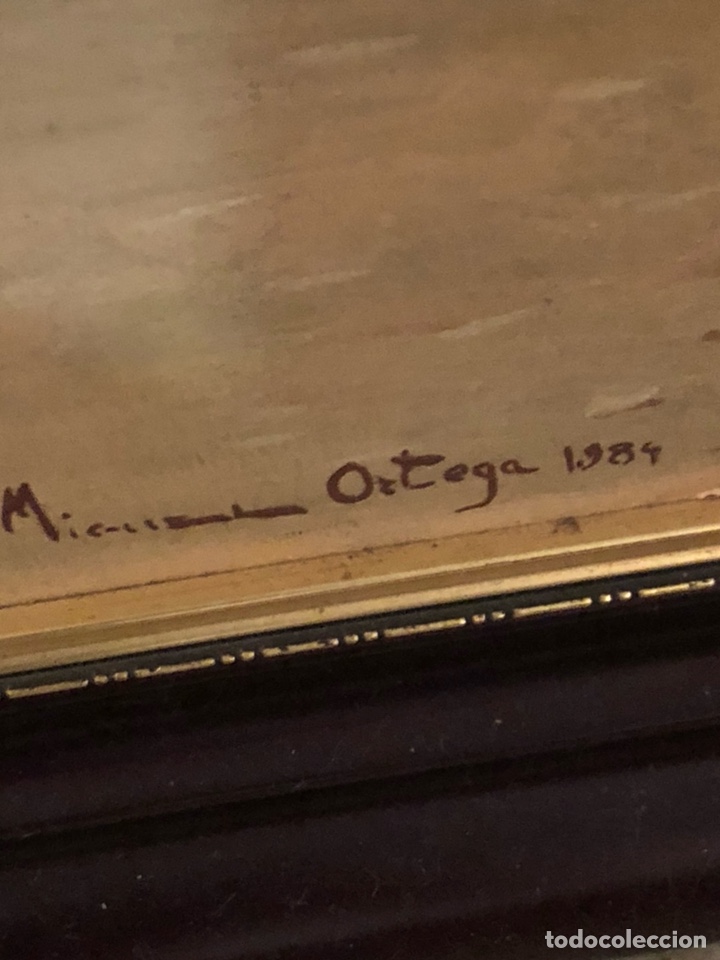 Arte: Óleo sobre tabla firmado Miguel moreno, gran tamaño - Foto 7 - 197779818
