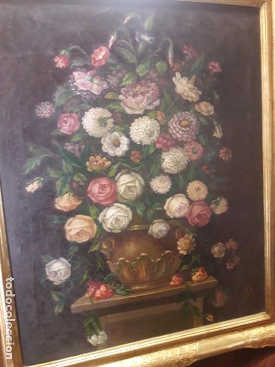 Arte: Florero &oacute;leo sobre lienzo - Foto 4