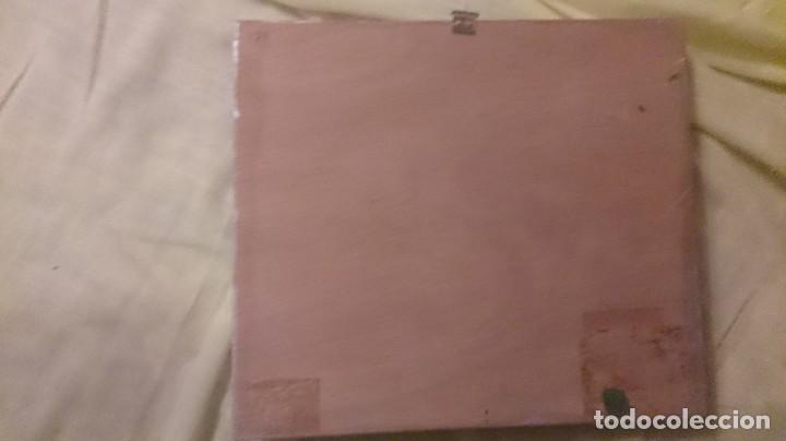 Arte: Tableta &oacute;leo firmada 15x8ctms aprox - Foto 2
