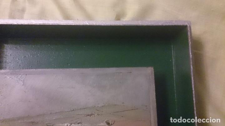 Arte: Tableta &oacute;leo firmada 15x8ctms aprox - Foto 3