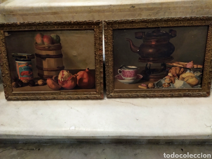 Arte: Pareja de bodegones siglo XIX. - Foto 1