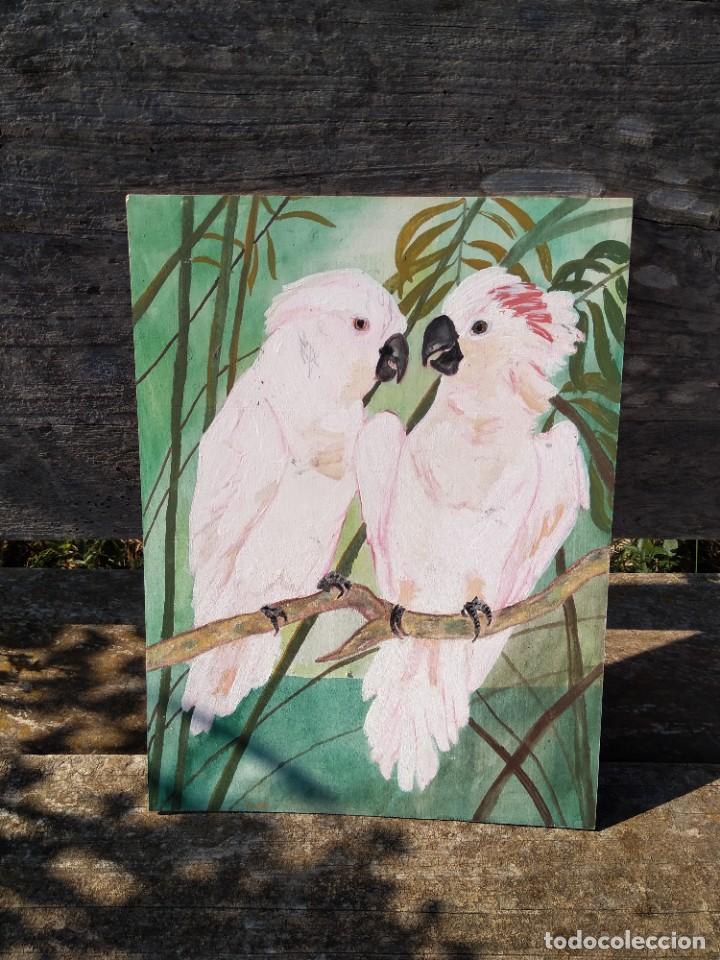 Arte: cuadro cacatuas - Foto 3
