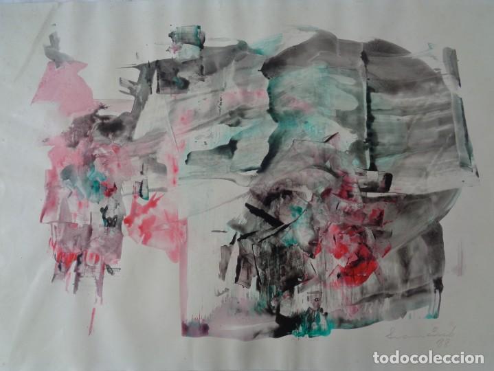 Arte: FRANCISCO GONZ&Aacute;LEZ G&Oacute;MEZ (SANTANDER, 1918-1990). ACR&Iacute;LICO/PAPEL. FIRMADO. FECHADO: 88. 59 X 41 Cm.