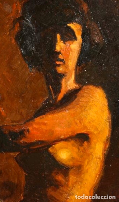 Art: &Oacute;leo sobre tabla-An&oacute;nimo-Preciosa obra.