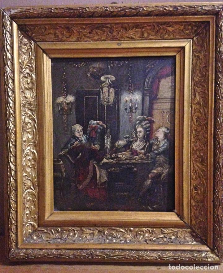 Arte: Escena cortesana. S.XVIII - Foto 1