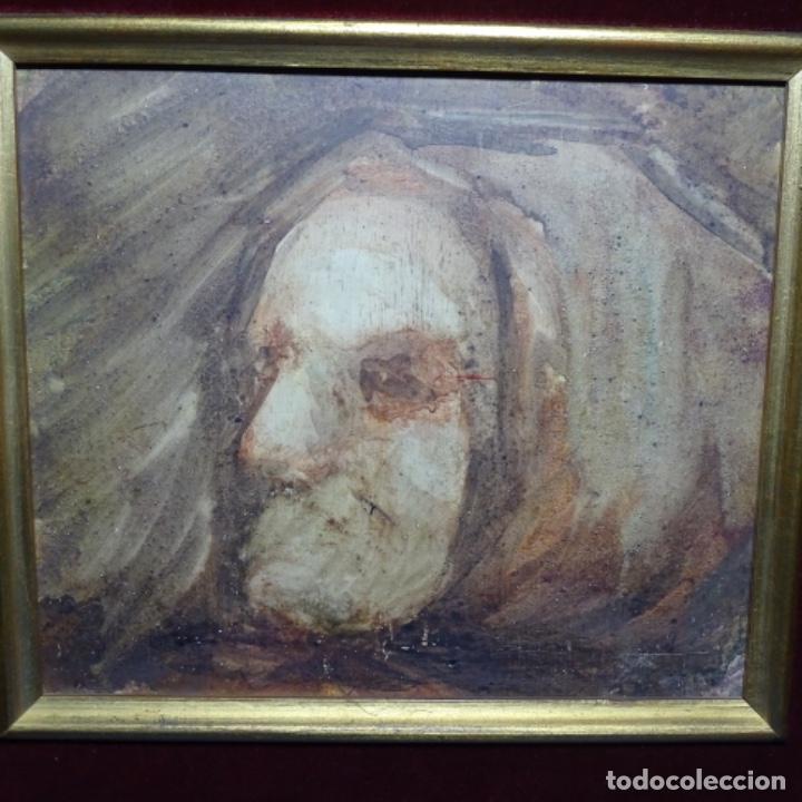 Arte: &Oacute;leo an&oacute;nimo. Anciana. - Foto 1