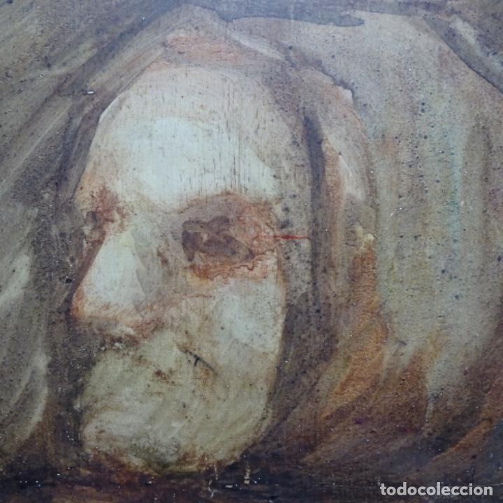 Arte: &Oacute;leo an&oacute;nimo. Anciana. - Foto 3