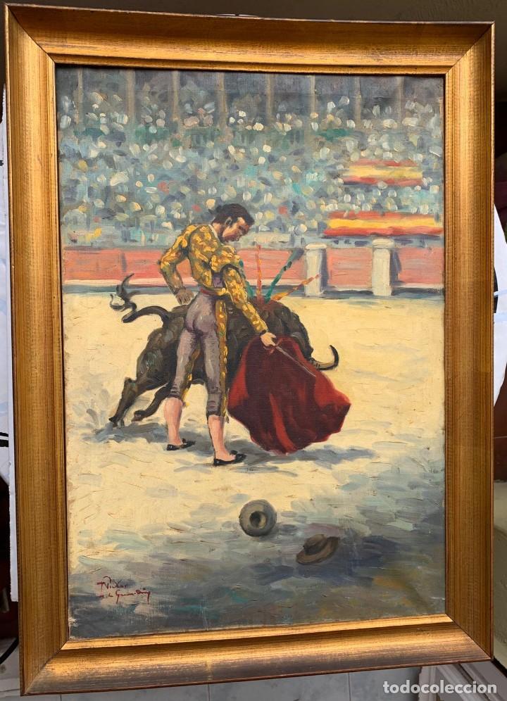 Arte: VICTOR DE LA GUARDIA * PASE TAURINO - Foto 1