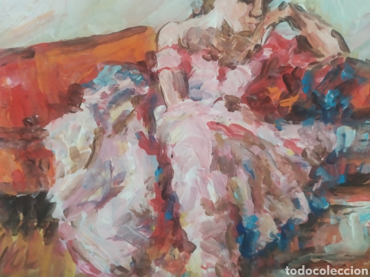 Arte: Chica en el sofa (original) - Foto 5