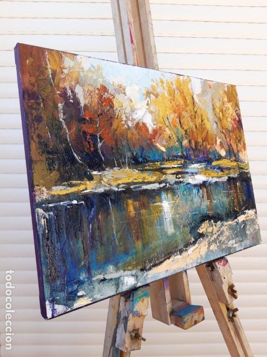 Arte: cuadro al oleo sobre lienzo ,,Oto&ntilde;o,, - Foto 5