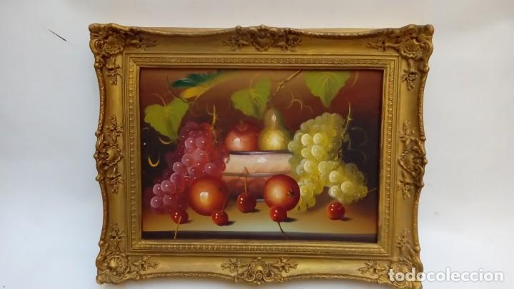 Arte: bodegon -oleo sobre tablex. - Foto 1