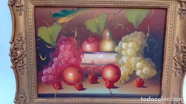 Arte: bodegon -oleo sobre tablex. - Foto 3