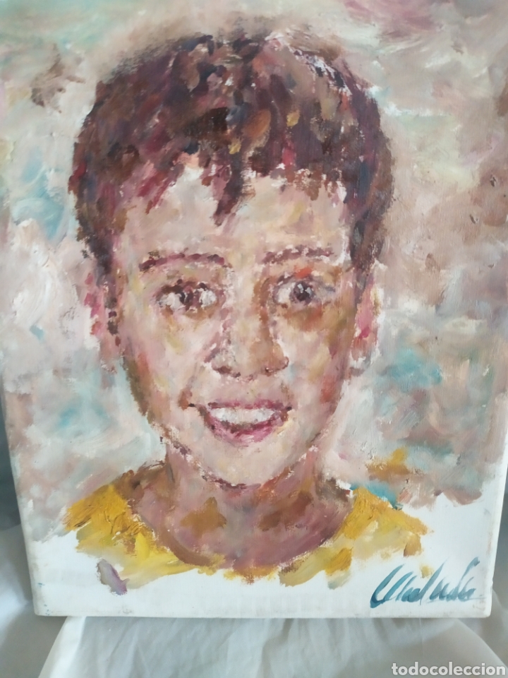 Arte: Retrato ni&ntilde;o (original) - Foto 1