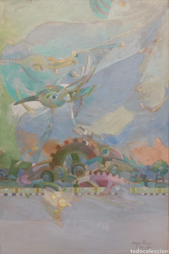 Arte: Oleo sobre tabla Jorge Ponce - Foto 1