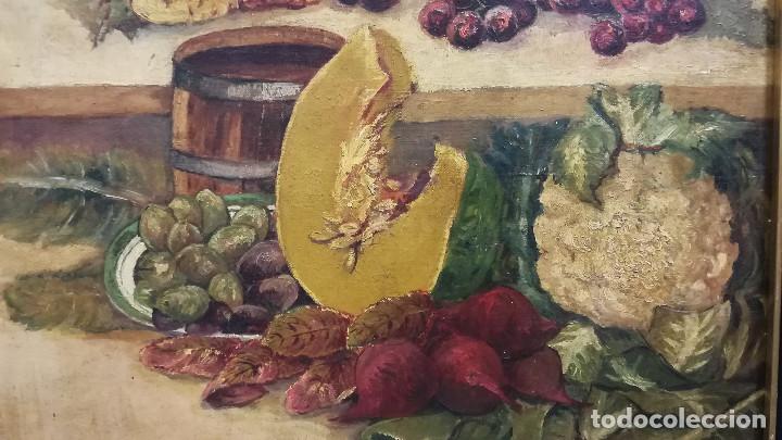 Arte: OLEO SOBRE LIENZO BODEGON CON MARCO NEGRO - Foto 4