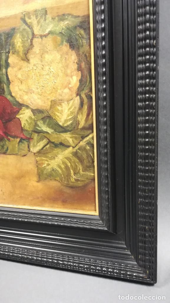 Arte: OLEO SOBRE LIENZO BODEGON CON MARCO NEGRO - Foto 6