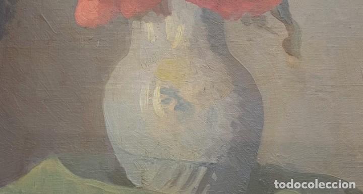 Arte: JOSEP MARGALEF * JARR&Oacute;N CON FLORES - Foto 4