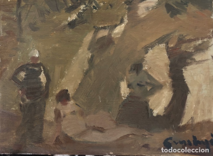 Arte: Pere Gussinye-&oacute;leo sobre tabla.