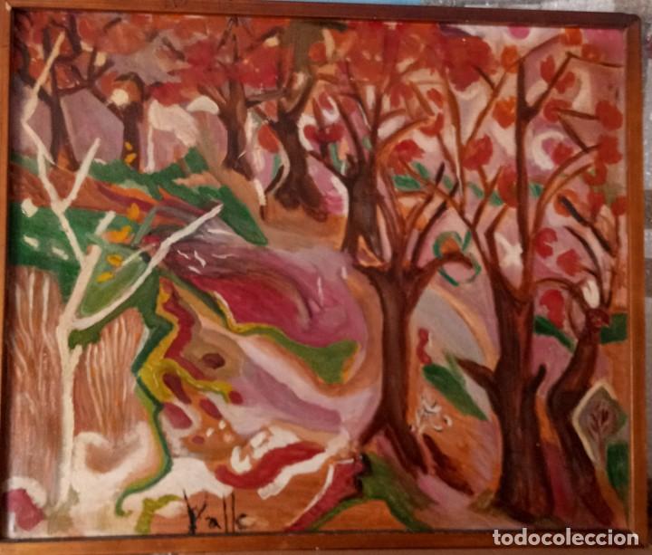 Arte: Valle* Paisaje simbolista oleo lienzo