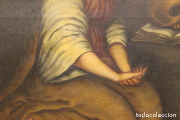 Arte: OLEO SOBRE LIENZO SE&Ntilde;ORA CON CALAVERA - Foto 3