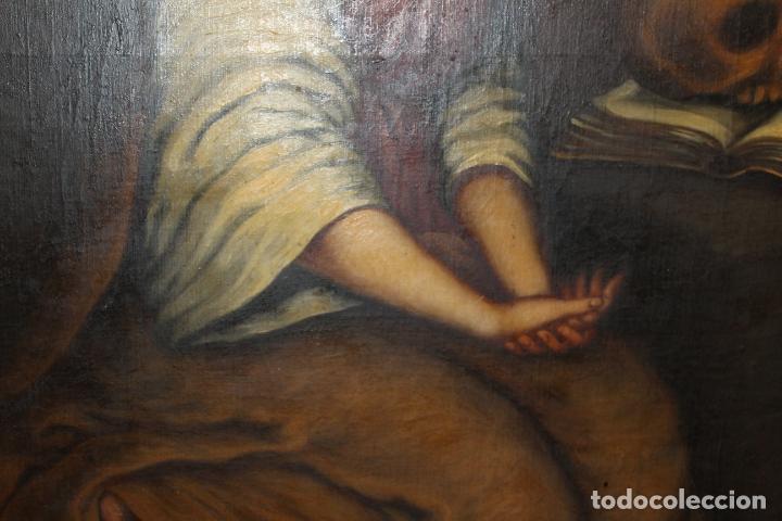 Arte: OLEO SOBRE LIENZO SE&Ntilde;ORA CON CALAVERA - Foto 6