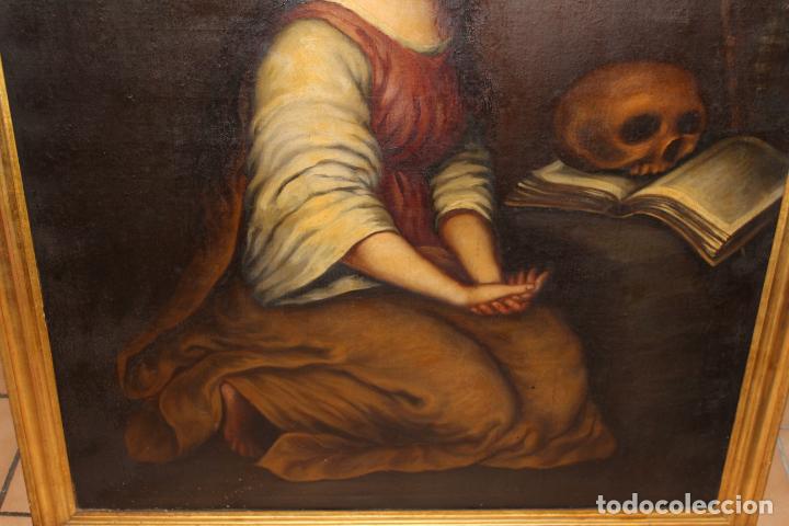 Arte: OLEO SOBRE LIENZO SE&Ntilde;ORA CON CALAVERA - Foto 7