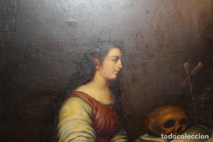 Arte: OLEO SOBRE LIENZO SE&Ntilde;ORA CON CALAVERA - Foto 8