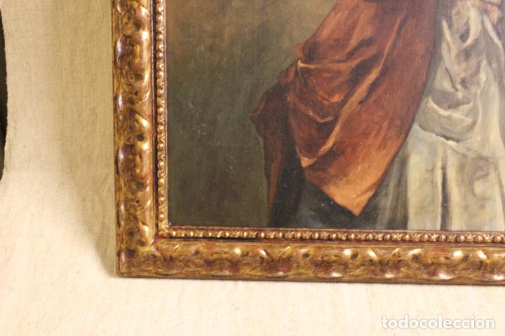 Arte: oleo sobre lienzo NI&Ntilde;A CON PERRO - Foto 5