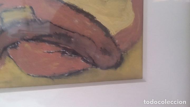 Arte: &Oacute;leo sobre tablex EL BESO 16x10ctms - Foto 4