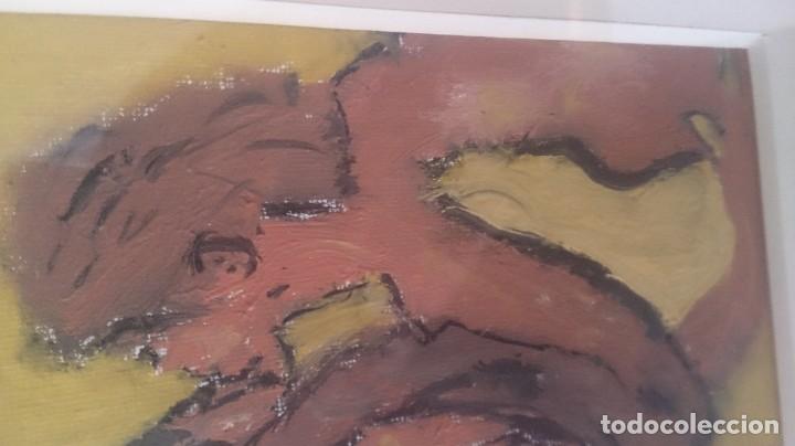 Arte: &Oacute;leo sobre tablex EL BESO 16x10ctms - Foto 7