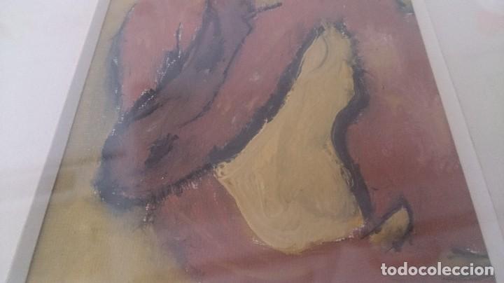 Arte: &Oacute;leo sobre tablex EL BESO 16x10ctms - Foto 9