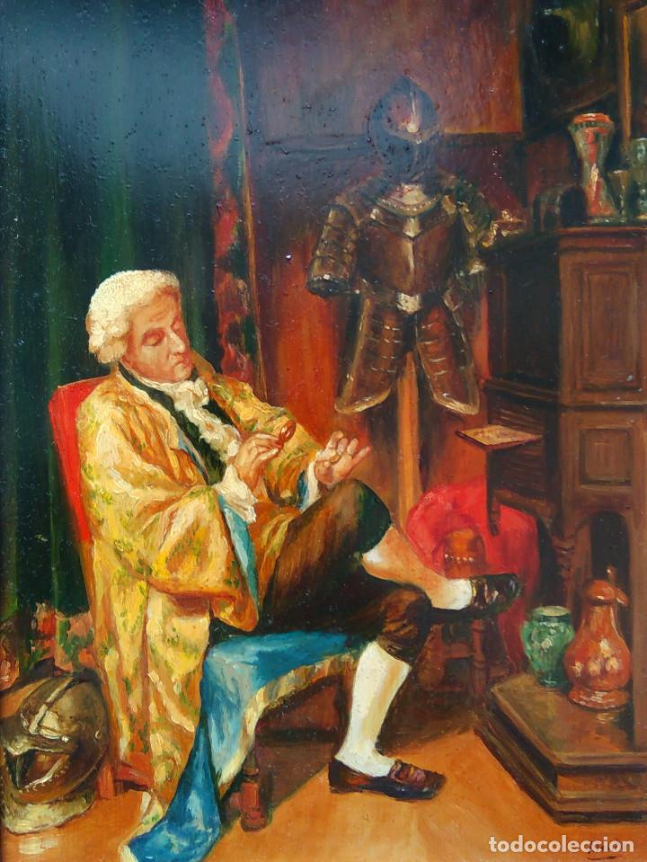 Arte: CUADRO AL OLEO &rdquo;EL COLECCIONISTA&rdquo; - Foto 2