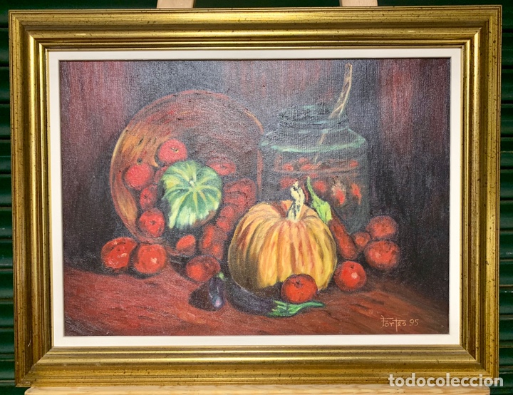 Arte: Fortes 95, bodeg&oacute;n de calabazas, 45x32 obra,