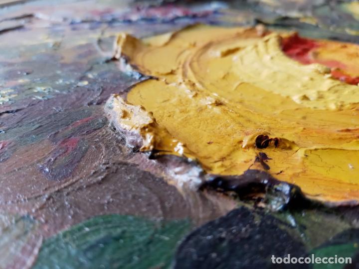 Arte: Bodegon de flores- oleo con gran relieve - Foto 10
