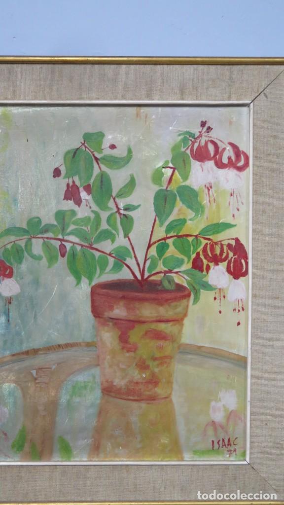 Arte: FLORERO. FIRMADO ISAAC. 71 - Foto 2