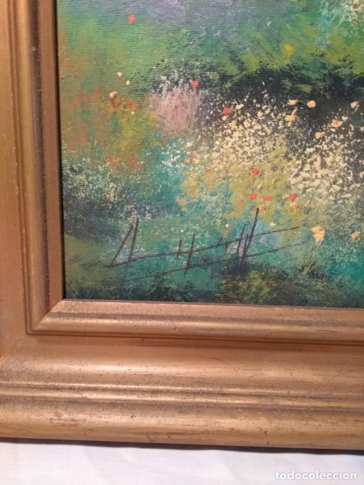 Arte: Cuadro. Oleo sobre lienzo. Autor desconocido. - Foto 2