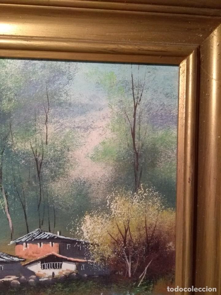 Arte: Cuadro. Oleo sobre lienzo. Autor desconocido. - Foto 3