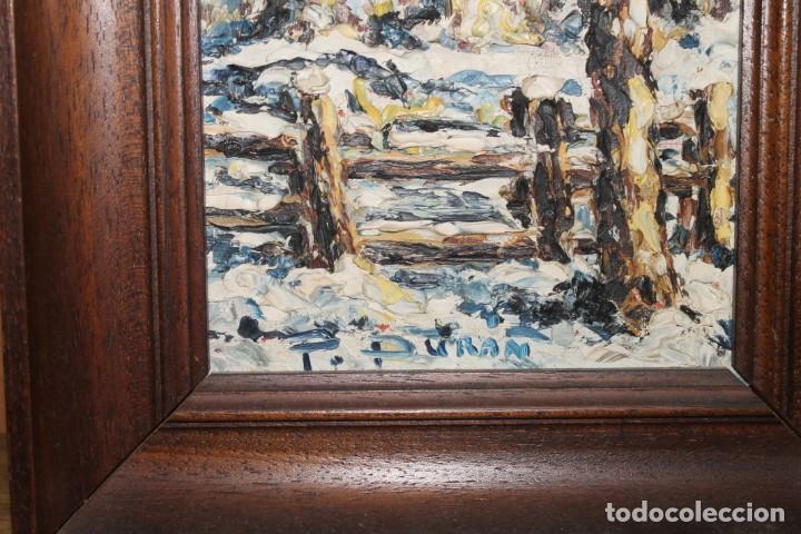 Arte: CUADRO, PINTADO SOBRE MADERA, PL DURAN 1970 - Foto 4