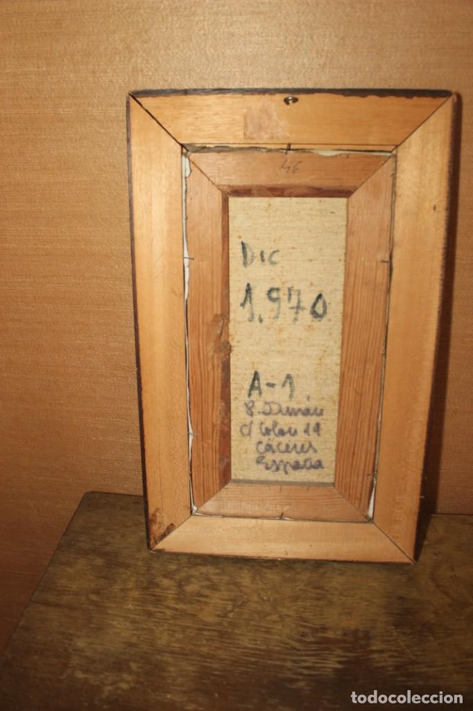 Arte: CUADRO, PINTADO SOBRE MADERA, PL DURAN 1970 - Foto 5