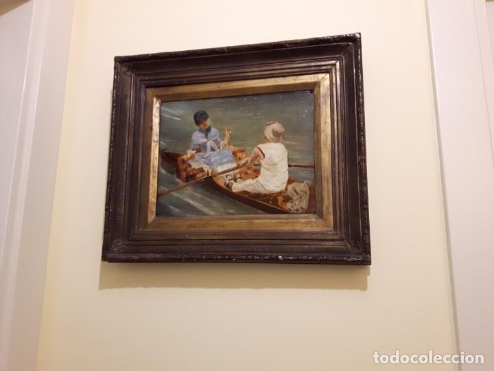 Arte: Cuadro Belle Epoca tabla - Foto 1