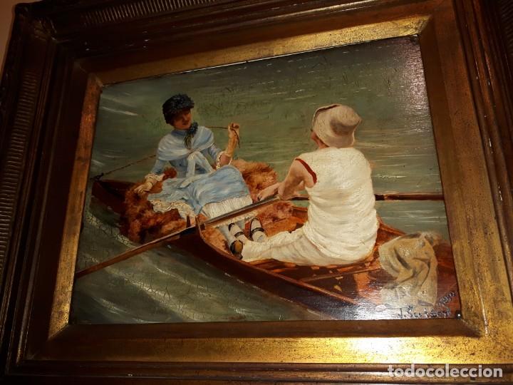 Arte: Cuadro Belle Epoca tabla - Foto 4