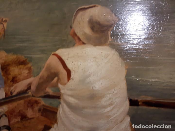 Arte: Cuadro Belle Epoca tabla - Foto 8
